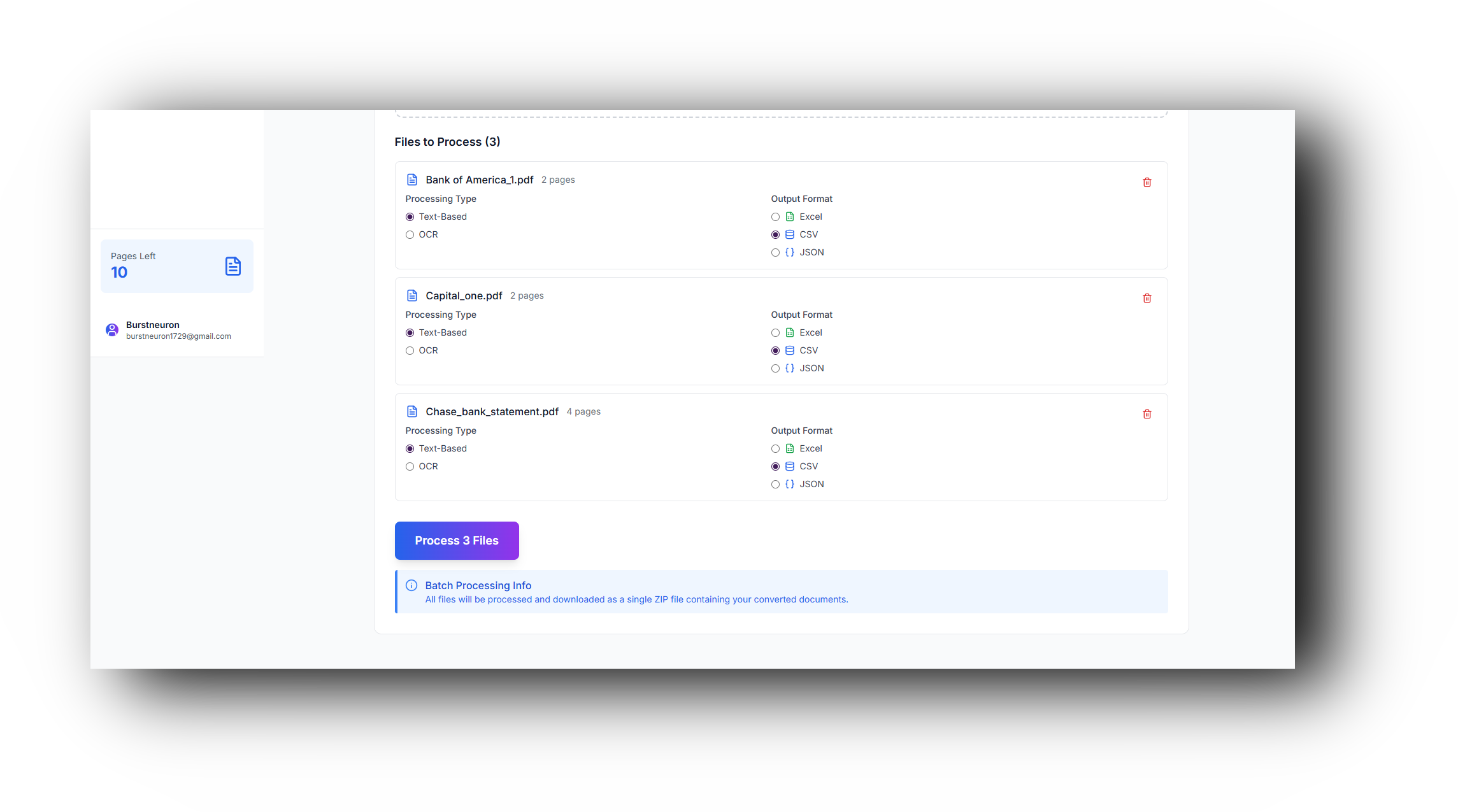 Batch Processing